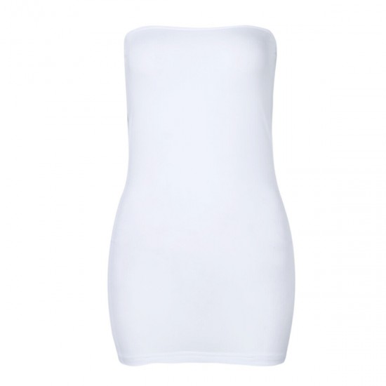 Women Sheer Mesh Mini Dress Bodycon Tube Dress See Through Nightwear Clubwear
