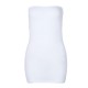 Women Sheer Mesh Mini Dress Bodycon Tube Dress See Through Nightwear Clubwear