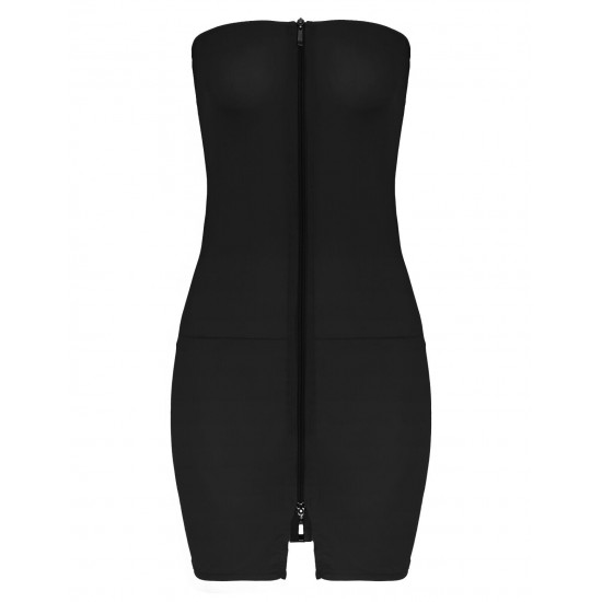 Women Sheer Mesh Mini Dress Bodycon Tube Dress See Through Nightwear Clubwear