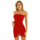 Women Sheer Mesh Mini Dress Bodycon Tube Dress See Through Nightwear Clubwear