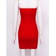Women Sheer Mesh Mini Dress Bodycon Tube Dress See Through Nightwear Clubwear