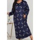 WOMENS plus size 30 X 32 Bust 68 X 50 Inch Long Slinky Day/lounge Night Dress