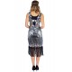 Ro Rox Dress Flapper 1920's Sequin Tassel Cocktail Party Great Gatsby Costume