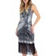 Ro Rox Dress Flapper 1920's Sequin Tassel Cocktail Party Great Gatsby Costume
