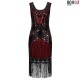 Ro Rox Dress Flapper 1920's Sequin Tassel Cocktail Party Great Gatsby Costume