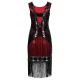 Ro Rox Dress Flapper 1920's Sequin Tassel Cocktail Party Great Gatsby Costume