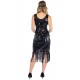 Ro Rox Dress Flapper 1920's Sequin Tassel Cocktail Party Great Gatsby Costume