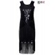 Ro Rox Dress Flapper 1920's Sequin Tassel Cocktail Party Great Gatsby Costume