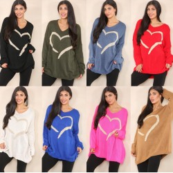 Ladies Knitted Slouch Oversized Baggy Jumper Dress Women Long Sleeve Sweater Top