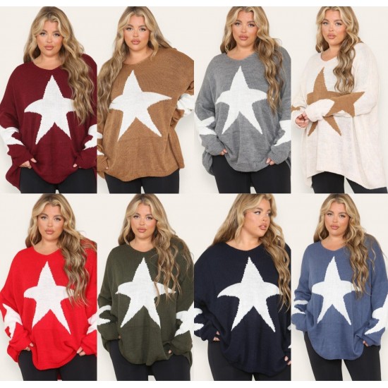 Ladies Knitted Slouch Oversized Baggy Jumper Dress Women Long Sleeve Sweater Top