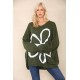 Ladies Knitted Slouch Oversized Baggy Jumper Dress Women Long Sleeve Sweater Top