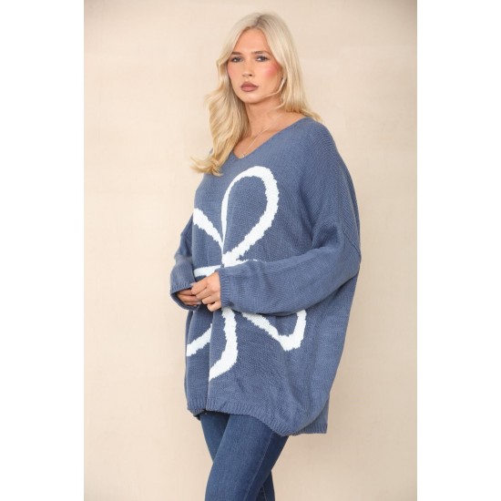 Ladies Knitted Slouch Oversized Baggy Jumper Dress Women Long Sleeve Sweater Top