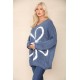 Ladies Knitted Slouch Oversized Baggy Jumper Dress Women Long Sleeve Sweater Top