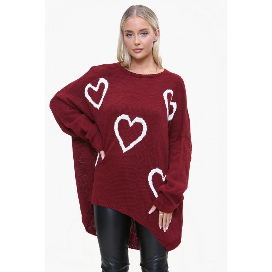 Ladies Knitted Slouch Oversized Baggy Jumper Dress Women Long Sleeve Sweater Top