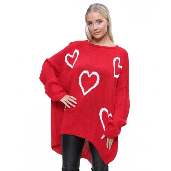 Ladies Knitted Slouch Oversized Baggy Jumper Dress Women Long Sleeve Sweater Top