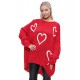 Ladies Knitted Slouch Oversized Baggy Jumper Dress Women Long Sleeve Sweater Top