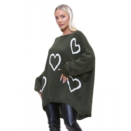 Ladies Knitted Slouch Oversized Baggy Jumper Dress Women Long Sleeve Sweater Top