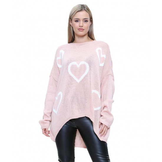 Ladies Knitted Slouch Oversized Baggy Jumper Dress Women Long Sleeve Sweater Top