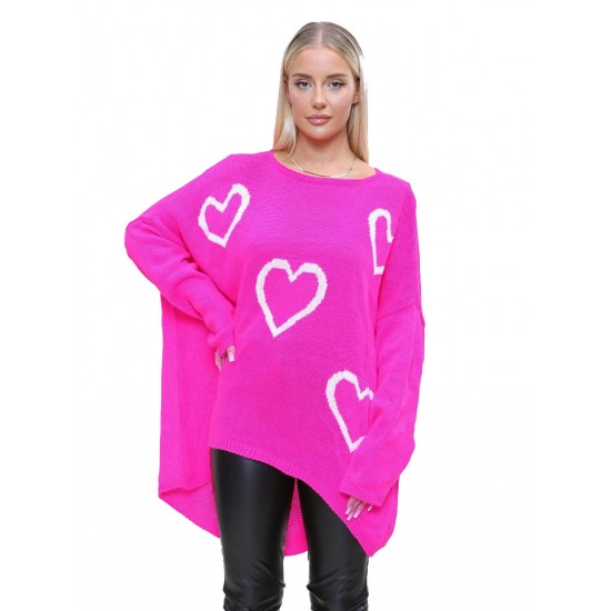 Ladies Knitted Slouch Oversized Baggy Jumper Dress Women Long Sleeve Sweater Top