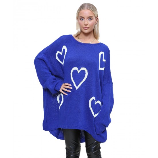 Ladies Knitted Slouch Oversized Baggy Jumper Dress Women Long Sleeve Sweater Top