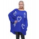 Ladies Knitted Slouch Oversized Baggy Jumper Dress Women Long Sleeve Sweater Top