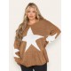 Ladies Knitted Slouch Oversized Baggy Jumper Dress Women Long Sleeve Sweater Top