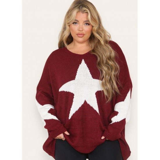 Ladies Knitted Slouch Oversized Baggy Jumper Dress Women Long Sleeve Sweater Top
