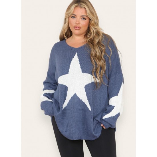 Ladies Knitted Slouch Oversized Baggy Jumper Dress Women Long Sleeve Sweater Top