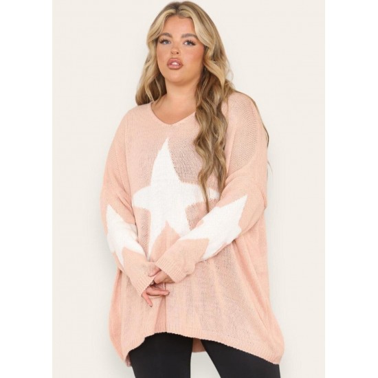 Ladies Knitted Slouch Oversized Baggy Jumper Dress Women Long Sleeve Sweater Top