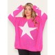 Ladies Knitted Slouch Oversized Baggy Jumper Dress Women Long Sleeve Sweater Top
