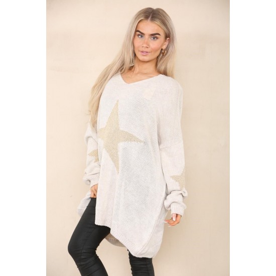 Ladies Knitted Slouch Oversized Baggy Jumper Dress Women Long Sleeve Sweater Top
