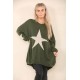 Ladies Knitted Slouch Oversized Baggy Jumper Dress Women Long Sleeve Sweater Top