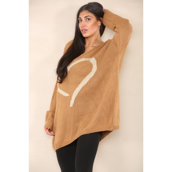 Ladies Knitted Slouch Oversized Baggy Jumper Dress Women Long Sleeve Sweater Top