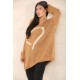 Ladies Knitted Slouch Oversized Baggy Jumper Dress Women Long Sleeve Sweater Top