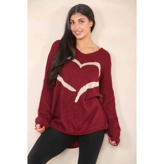Ladies Knitted Slouch Oversized Baggy Jumper Dress Women Long Sleeve Sweater Top