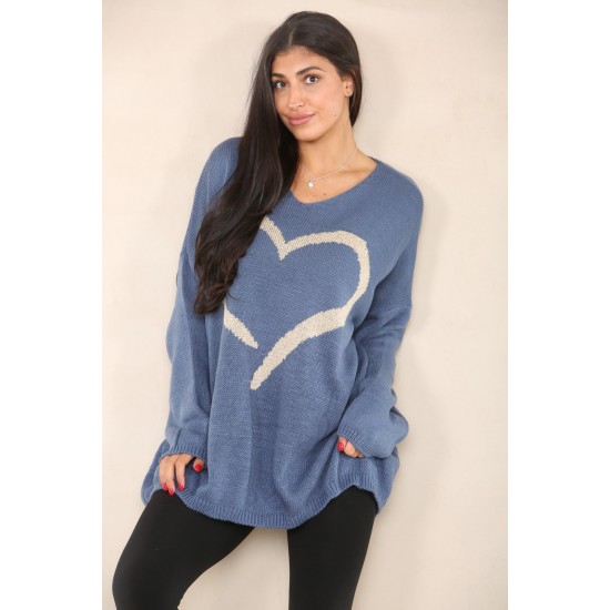 Ladies Knitted Slouch Oversized Baggy Jumper Dress Women Long Sleeve Sweater Top