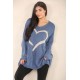 Ladies Knitted Slouch Oversized Baggy Jumper Dress Women Long Sleeve Sweater Top