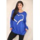 Ladies Knitted Slouch Oversized Baggy Jumper Dress Women Long Sleeve Sweater Top