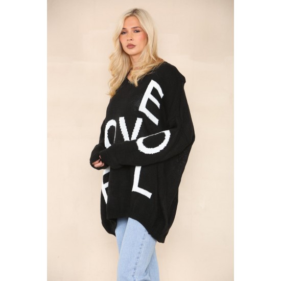 Ladies Knitted Slouch Oversized Baggy Jumper Dress Women Long Sleeve Sweater Top