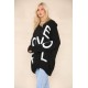 Ladies Knitted Slouch Oversized Baggy Jumper Dress Women Long Sleeve Sweater Top