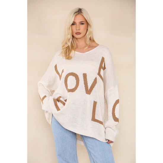 Ladies Knitted Slouch Oversized Baggy Jumper Dress Women Long Sleeve Sweater Top