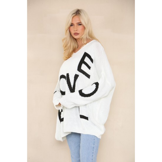 Ladies Knitted Slouch Oversized Baggy Jumper Dress Women Long Sleeve Sweater Top