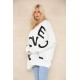 Ladies Knitted Slouch Oversized Baggy Jumper Dress Women Long Sleeve Sweater Top