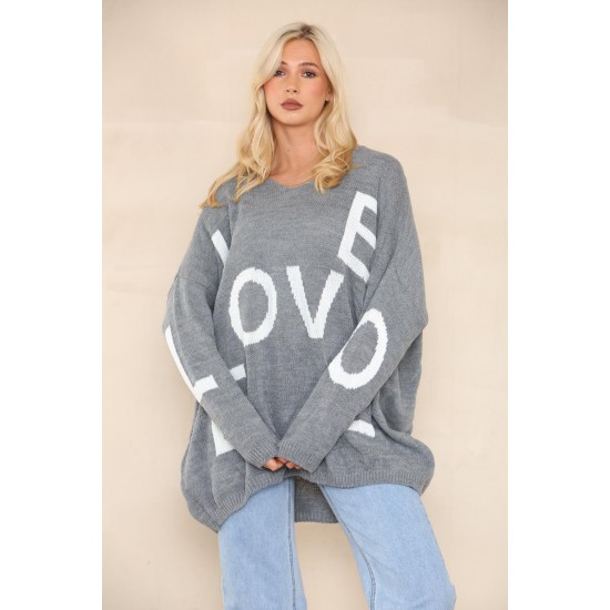 Ladies Knitted Slouch Oversized Baggy Jumper Dress Women Long Sleeve Sweater Top