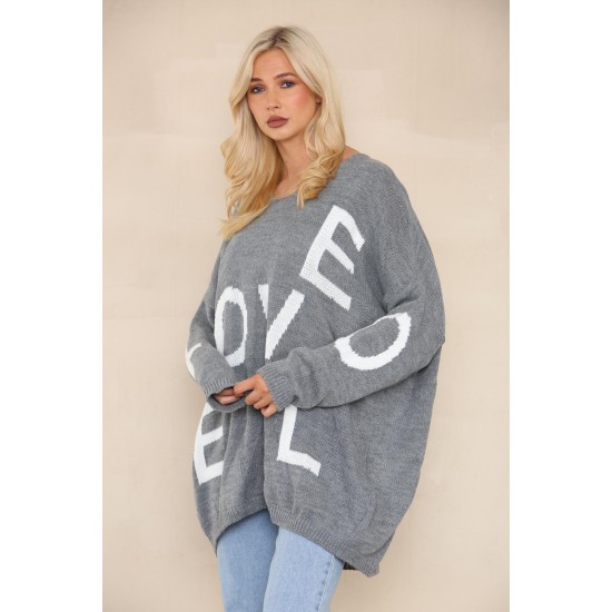 Ladies Knitted Slouch Oversized Baggy Jumper Dress Women Long Sleeve Sweater Top