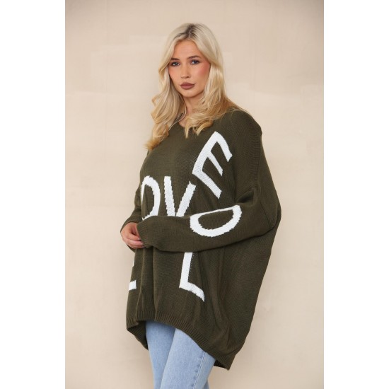 Ladies Knitted Slouch Oversized Baggy Jumper Dress Women Long Sleeve Sweater Top
