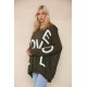 Ladies Knitted Slouch Oversized Baggy Jumper Dress Women Long Sleeve Sweater Top