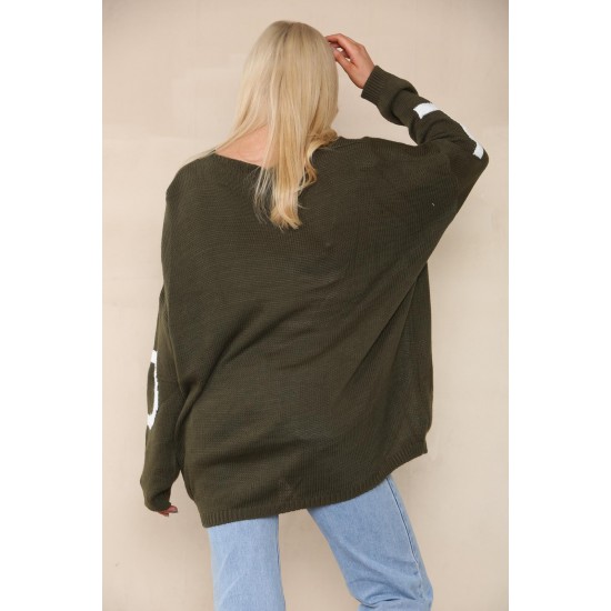 Ladies Knitted Slouch Oversized Baggy Jumper Dress Women Long Sleeve Sweater Top