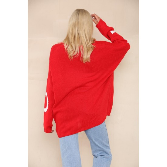 Ladies Knitted Slouch Oversized Baggy Jumper Dress Women Long Sleeve Sweater Top