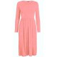WOMAN LADIES FRANKIE SWING DRESS FLARED SKATER JERSEY LONG SLEEVE MIDI PLUS 8-26